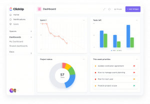 dashboards in ClickUp