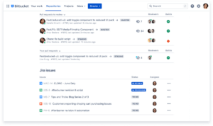 Bitbucket Repositories page