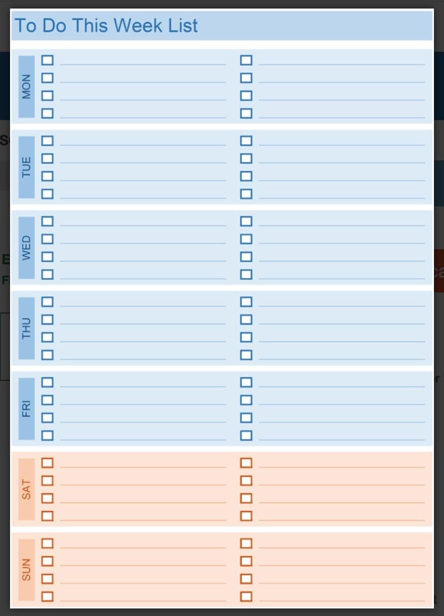 Excel Daily To Do List Template by Spreadsheet123