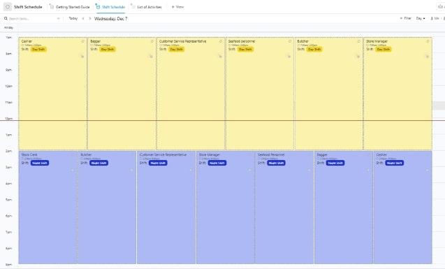 ClickUp Work Shift Schedule Template