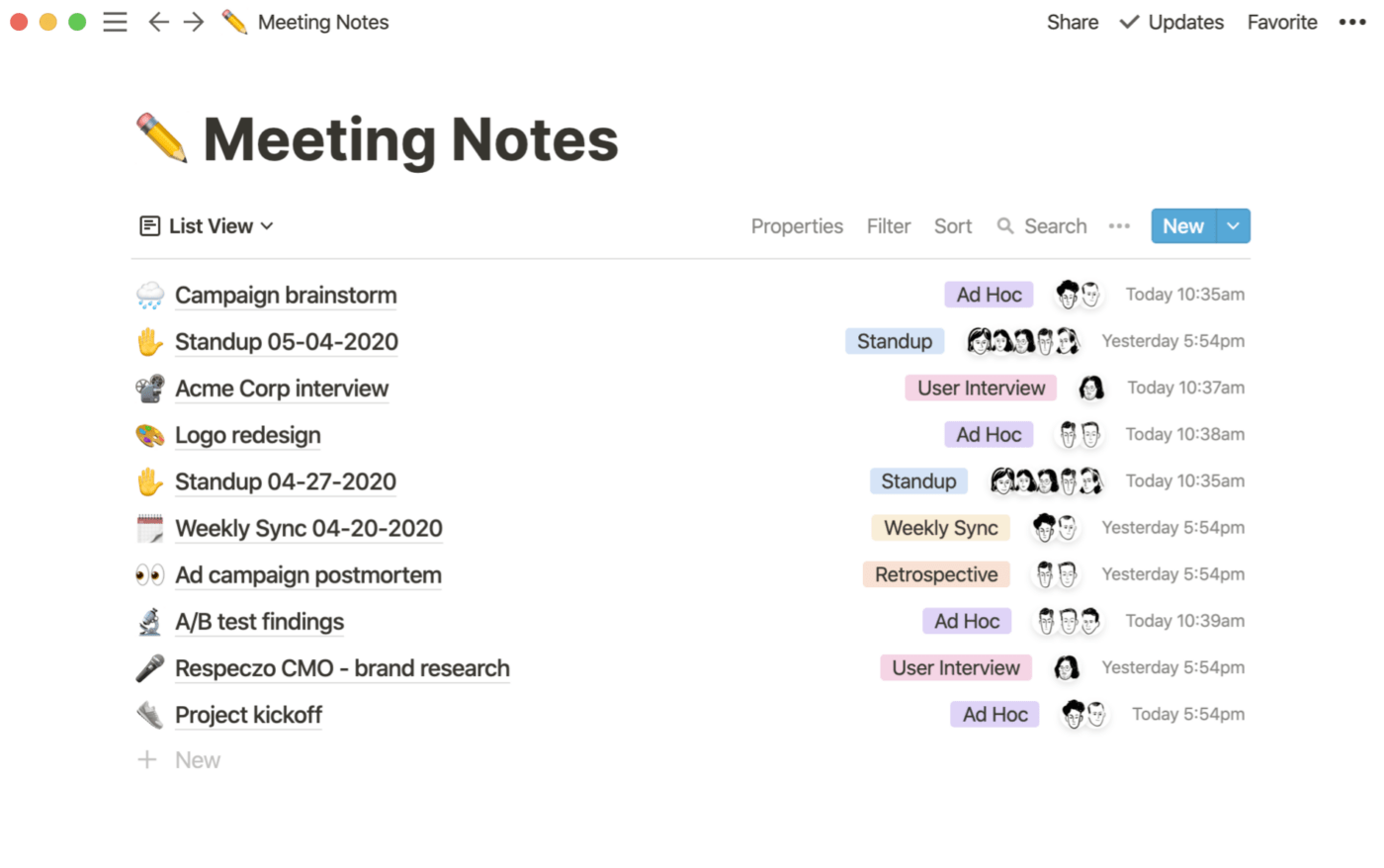 Notion Dashboard, a contender for the best note-taking app with stylus