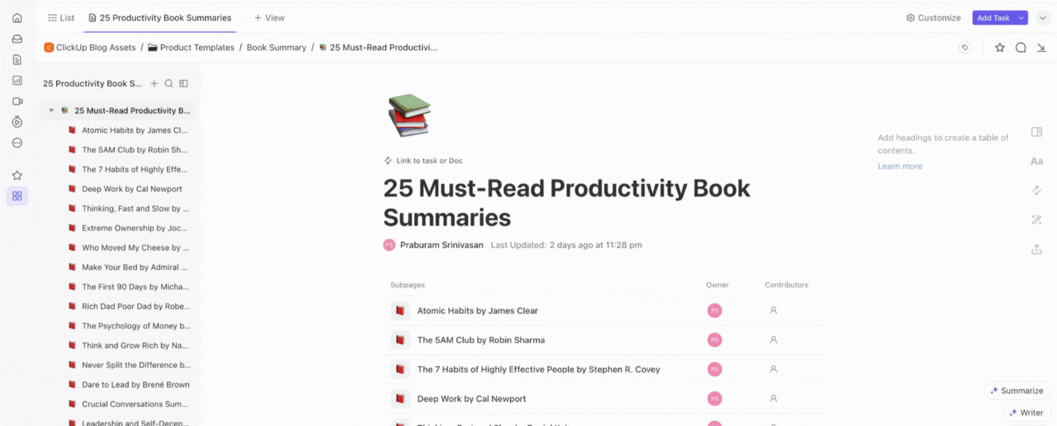 25 must read productivity book summaries