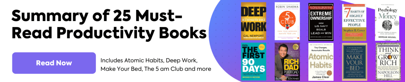Productivity Book Summary 
