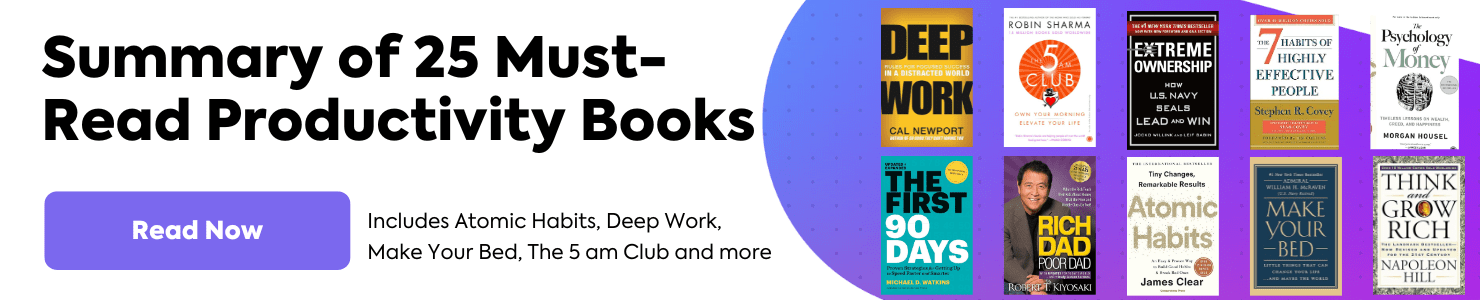 Productivity Book Summary 
