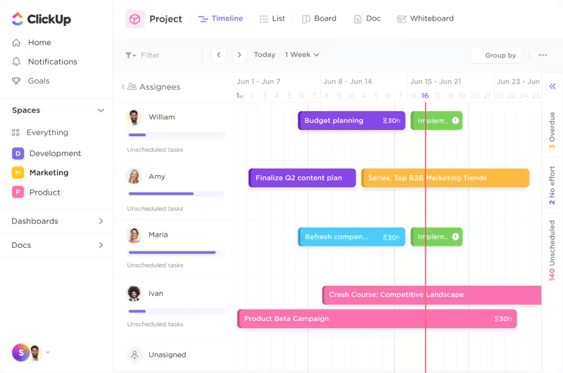 ClickUp’s Marketing Project Management Software