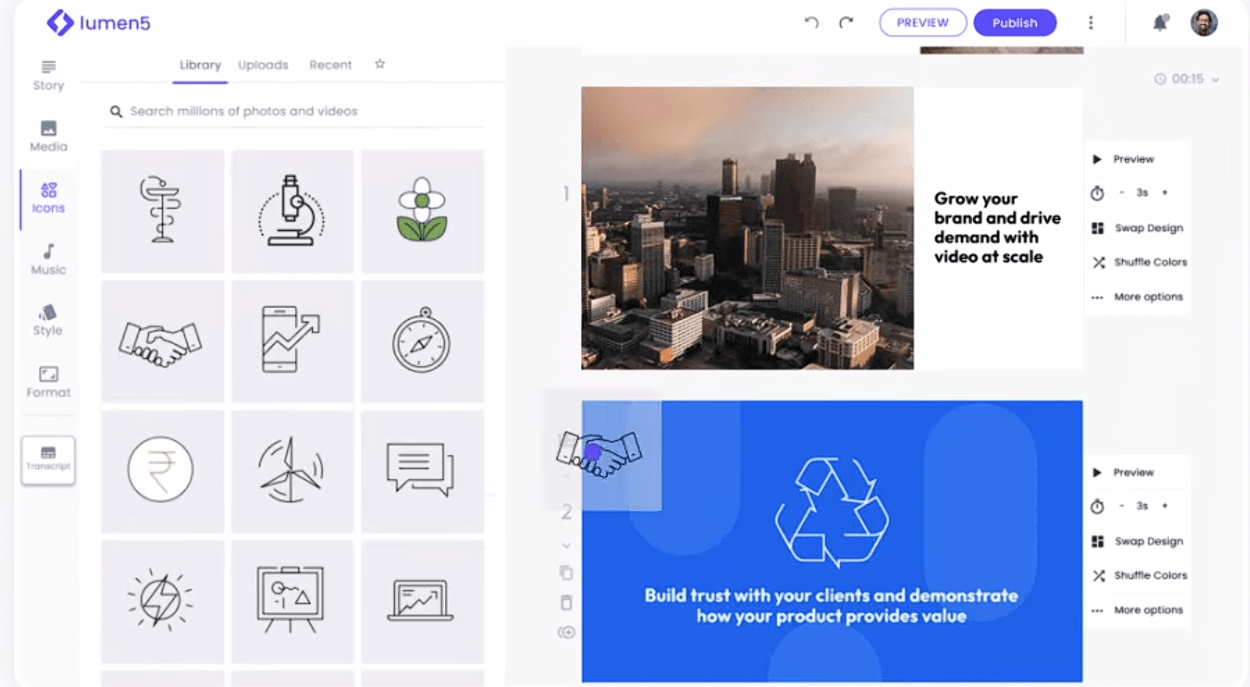 Lumen5 is among the oldest Pictory alternatives
