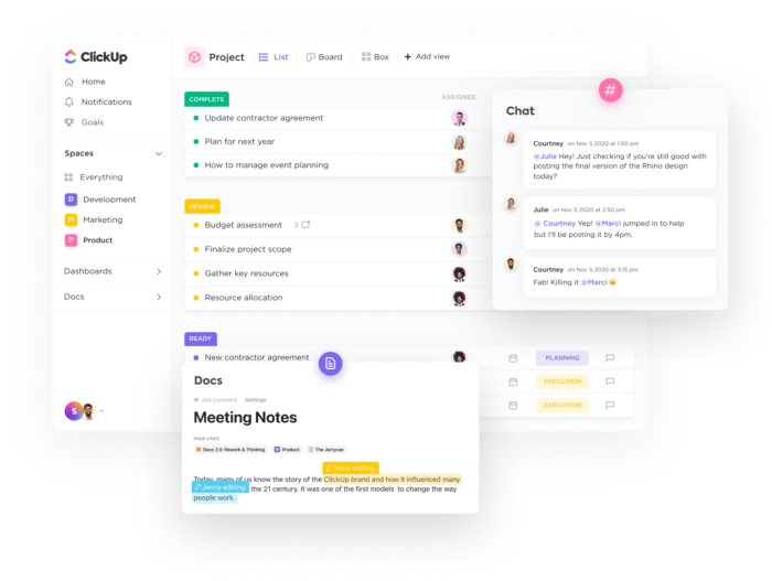 ClickUp’s Project Management tool