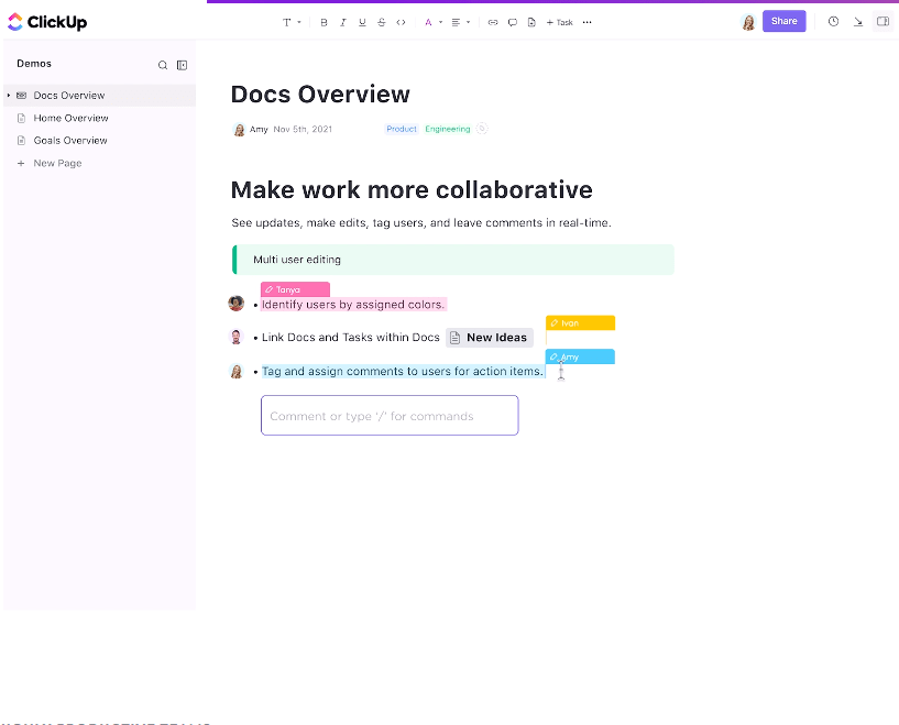 ClickUp Docs