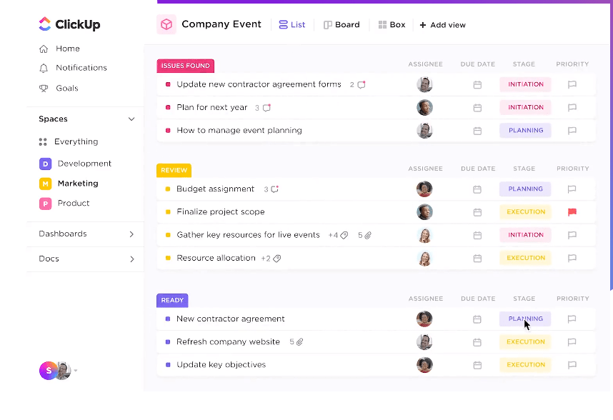 ClickUp Tasks