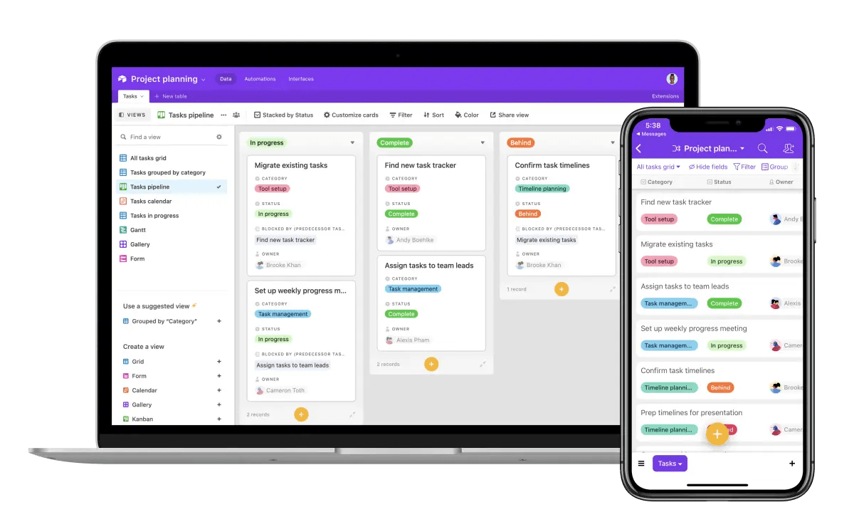 Airtable, the all in one business software for freelancers and small businesses