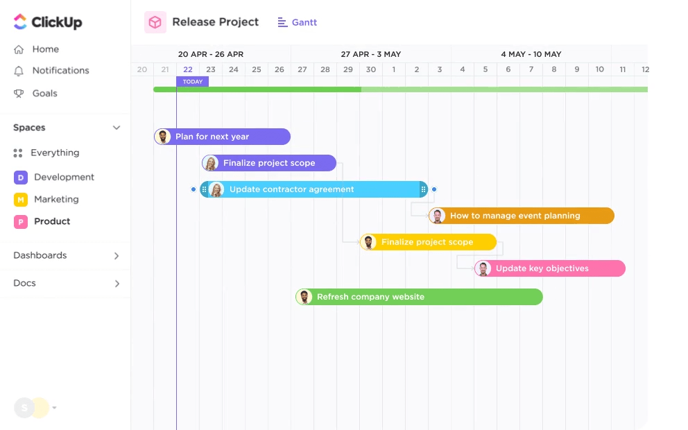 ClickUp's 15+ customizable views
