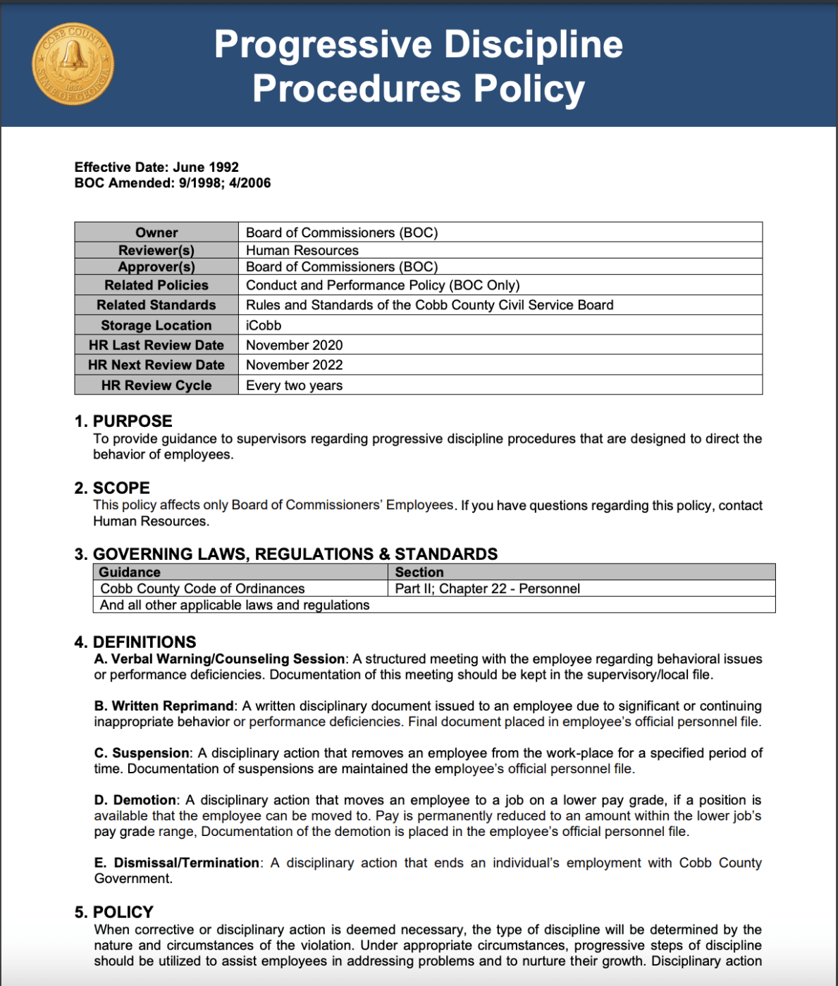 Amazon company policy example