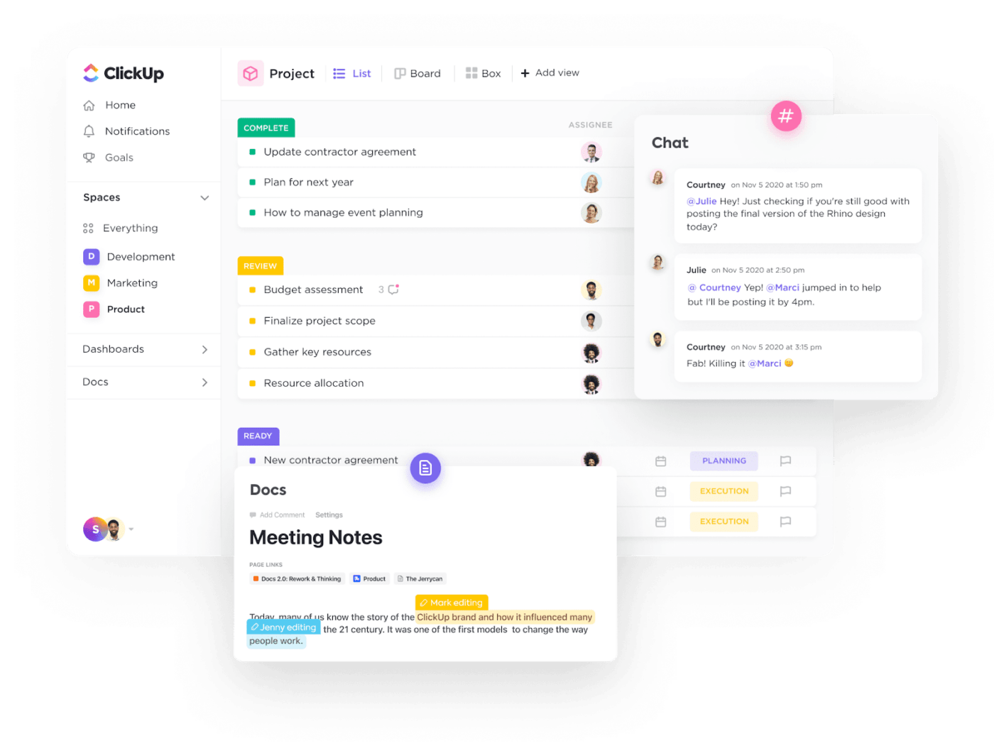 Chat view