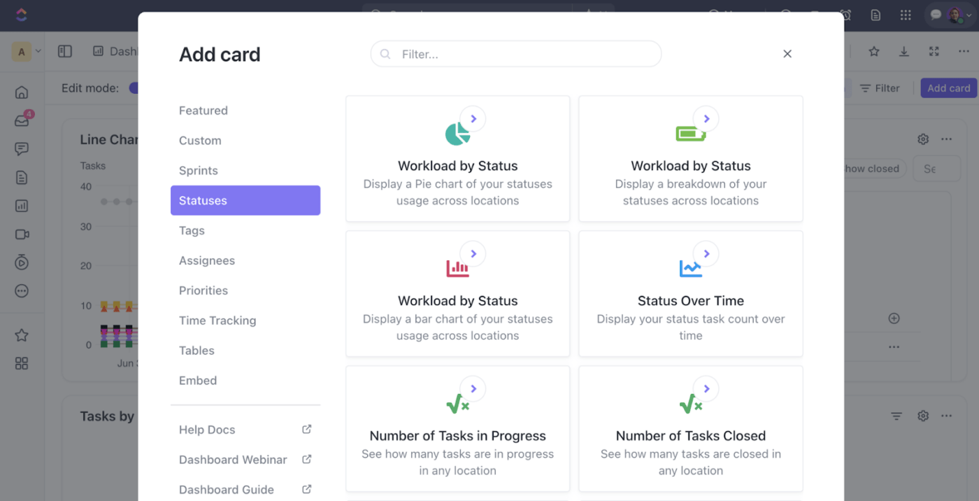 ClickUp Dashboard 