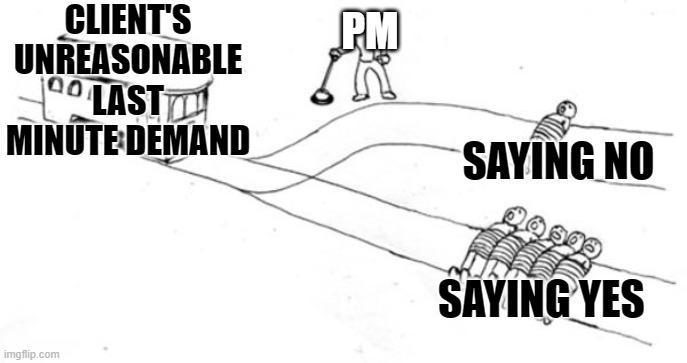Client's project demands meme