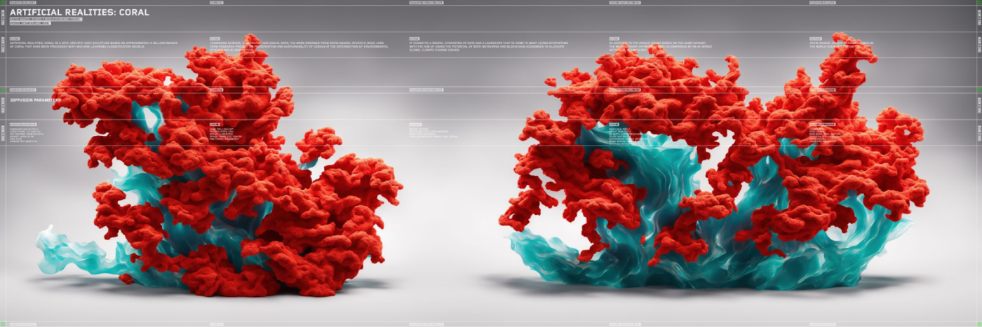 Coral by Refik Anadol AI art example