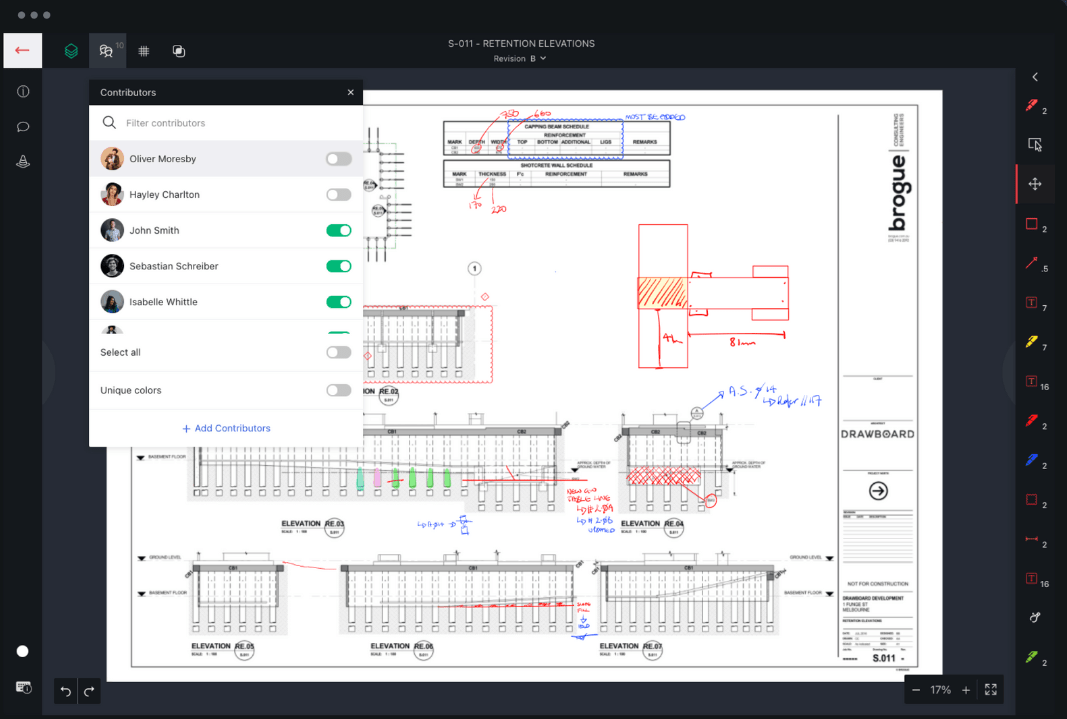 Drawboard Projects Dashboard