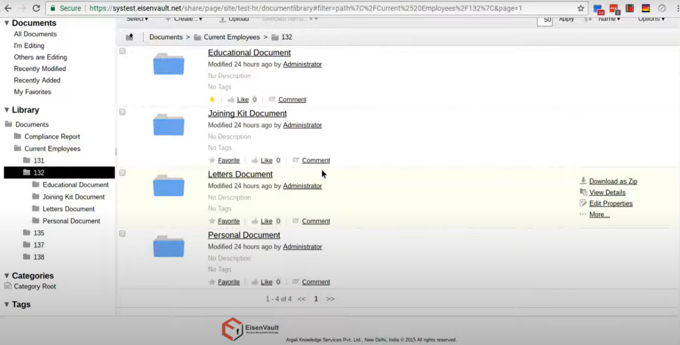EisenVault Dashboard