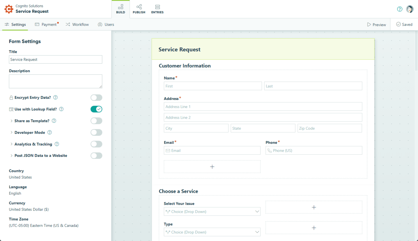 Form on Cognito Forms