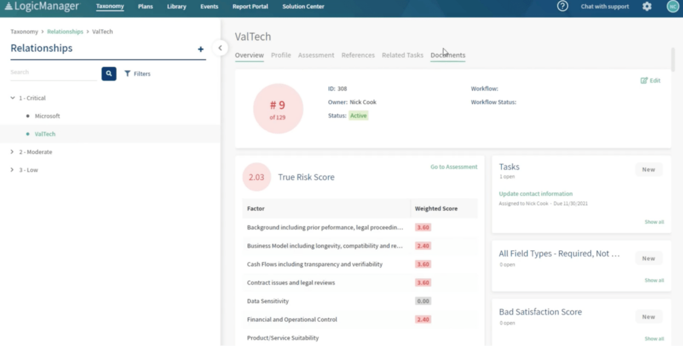 LogicManager Dashboard