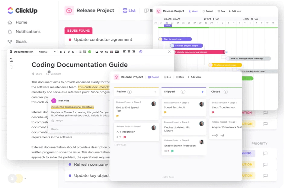 ClickUp’s Project Management Software
