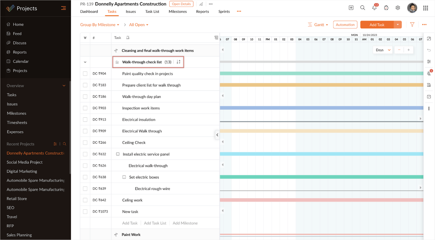 Zoho Projects