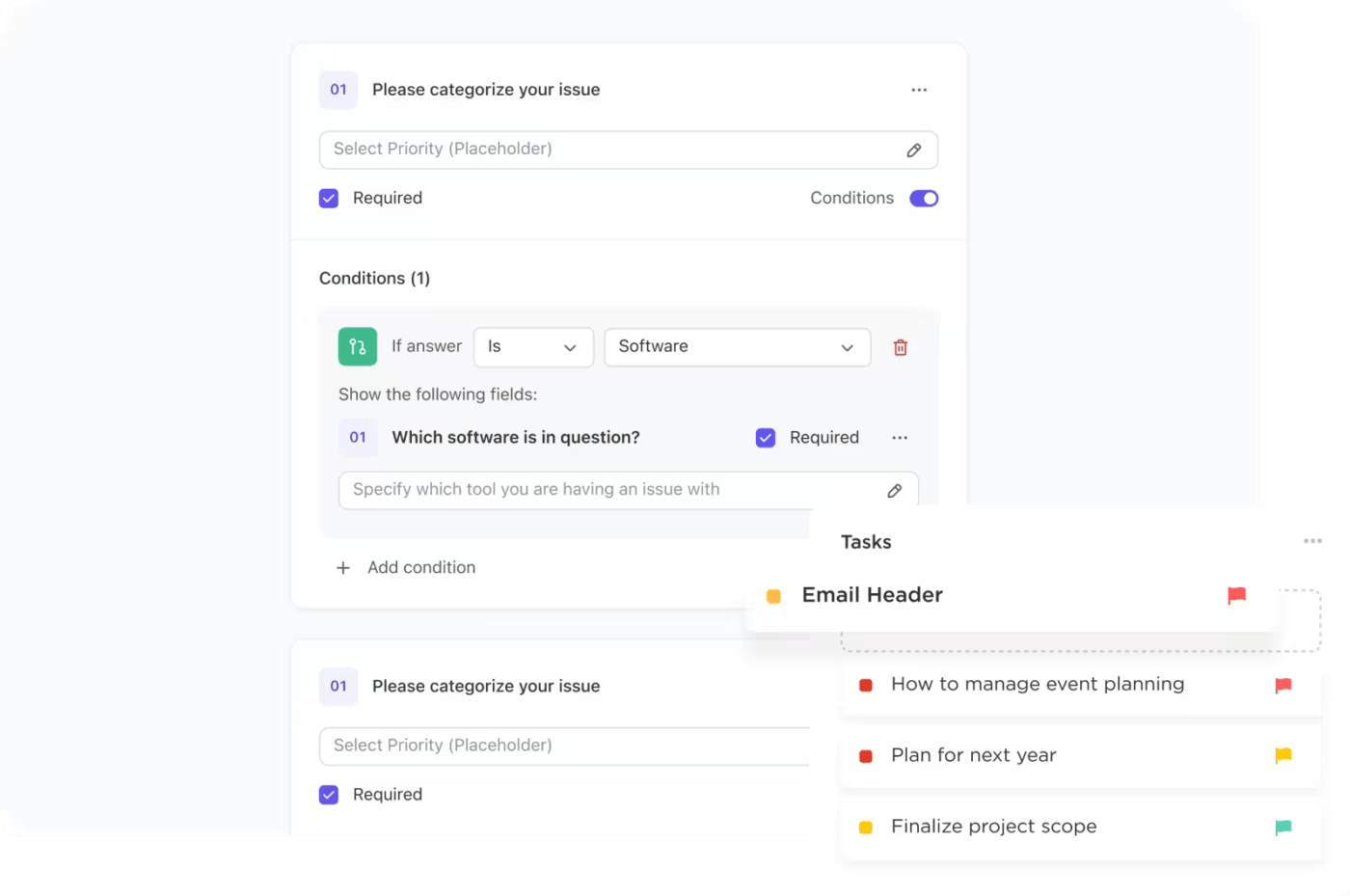 ClickUp Form view