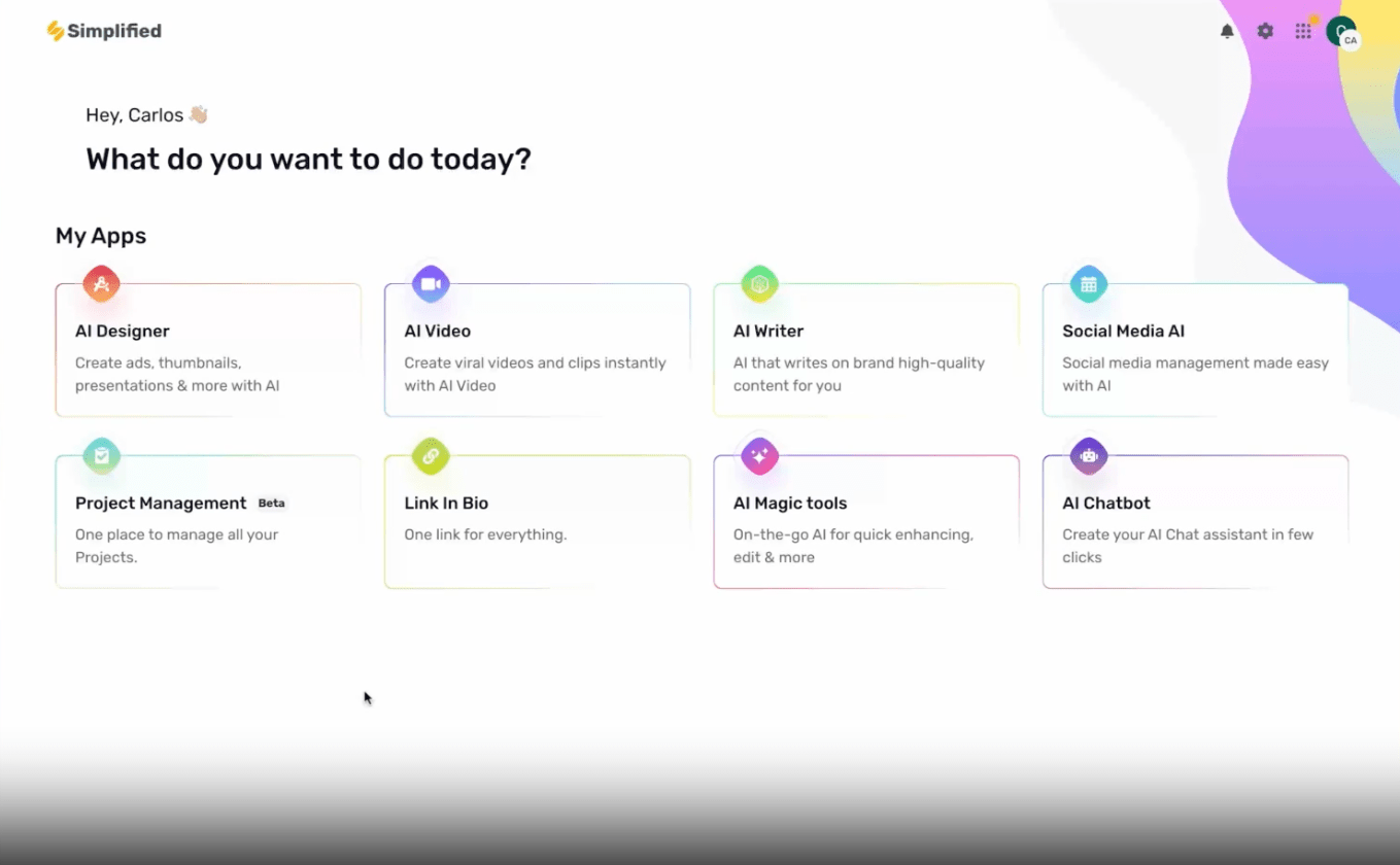 Simplified AI