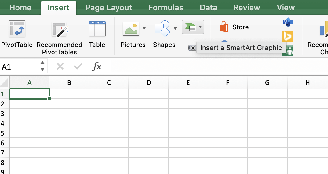 ‘SmartArt' in Microsoft Excel