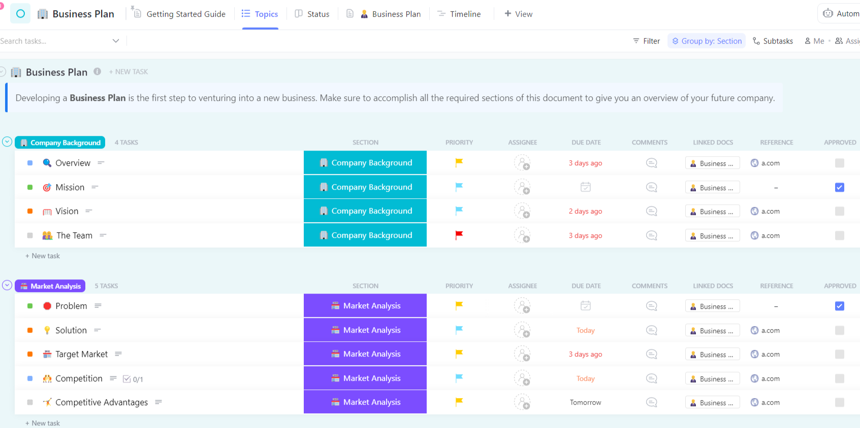 Business Plan Template 