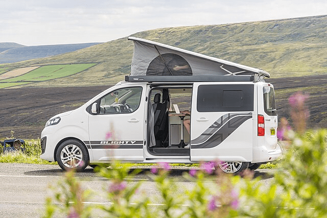 Working froma. recreational vehicle as part of the day in the life of a digital nomad