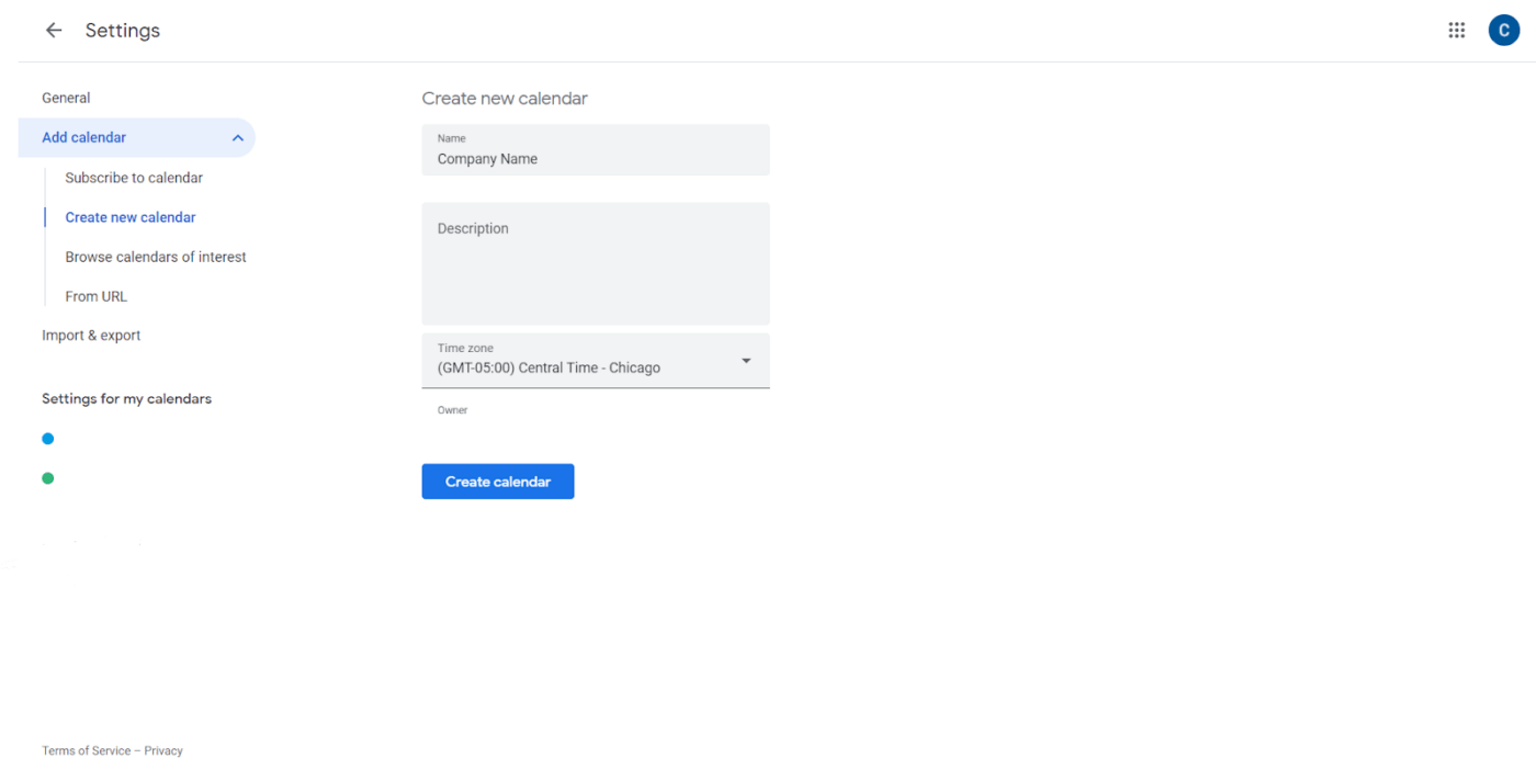 Google Calendar