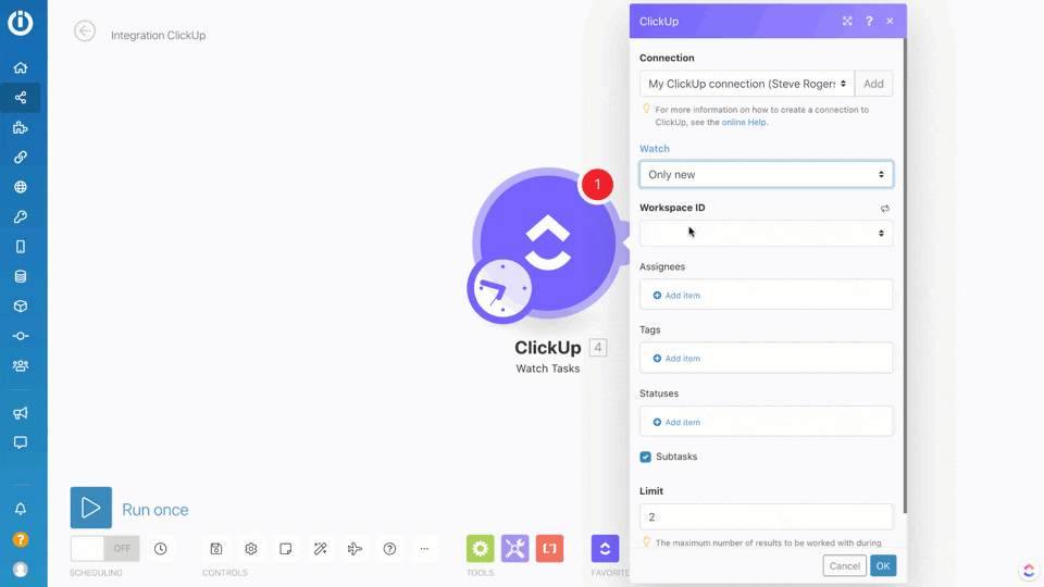 ClickUp and Make integration
limitations of chatgpt