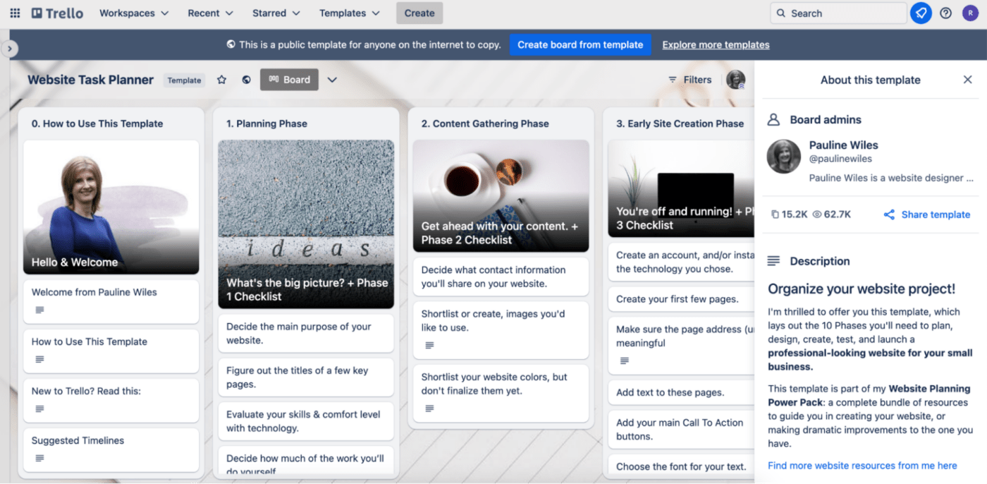 Trello templates: Meistertask vs Trello