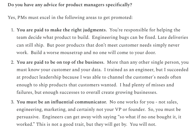 The skills you need as a product manager by Ethan Evans (Ex-VP Amazon): how to get into product management