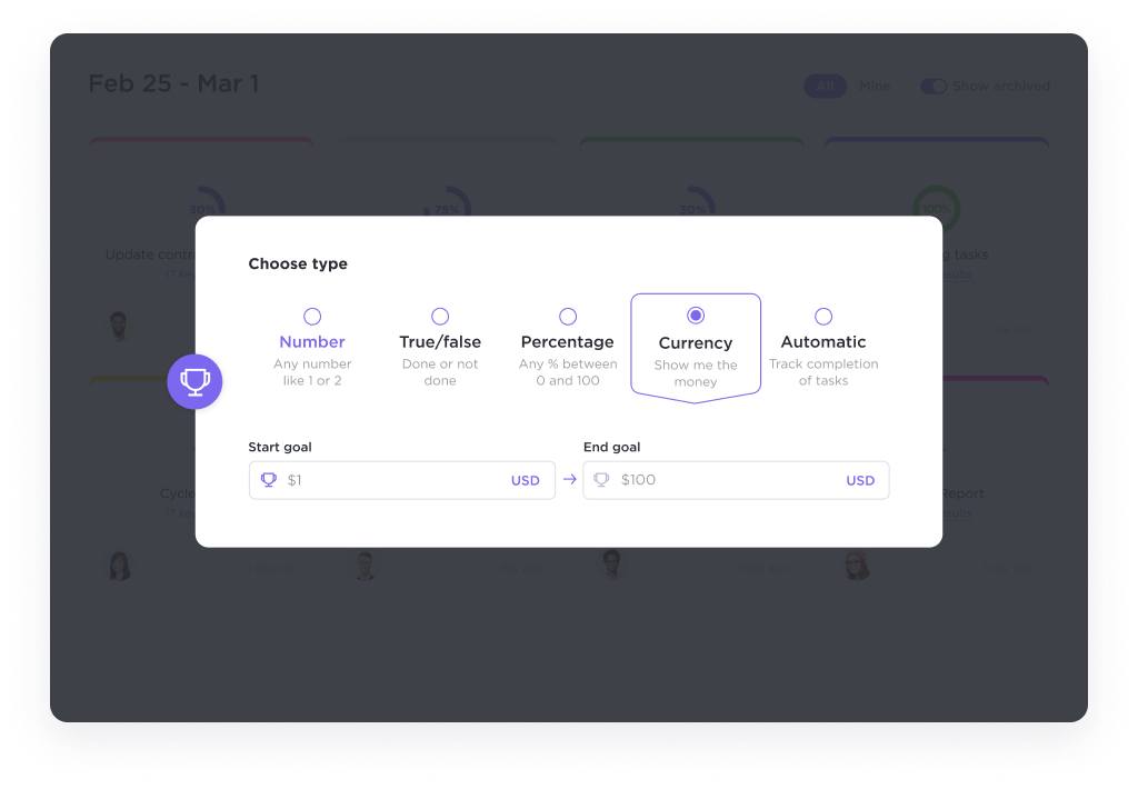 ClickUp Goal Tracking: Project Quality Management