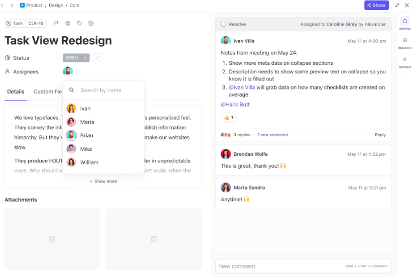 ClickUp Chat