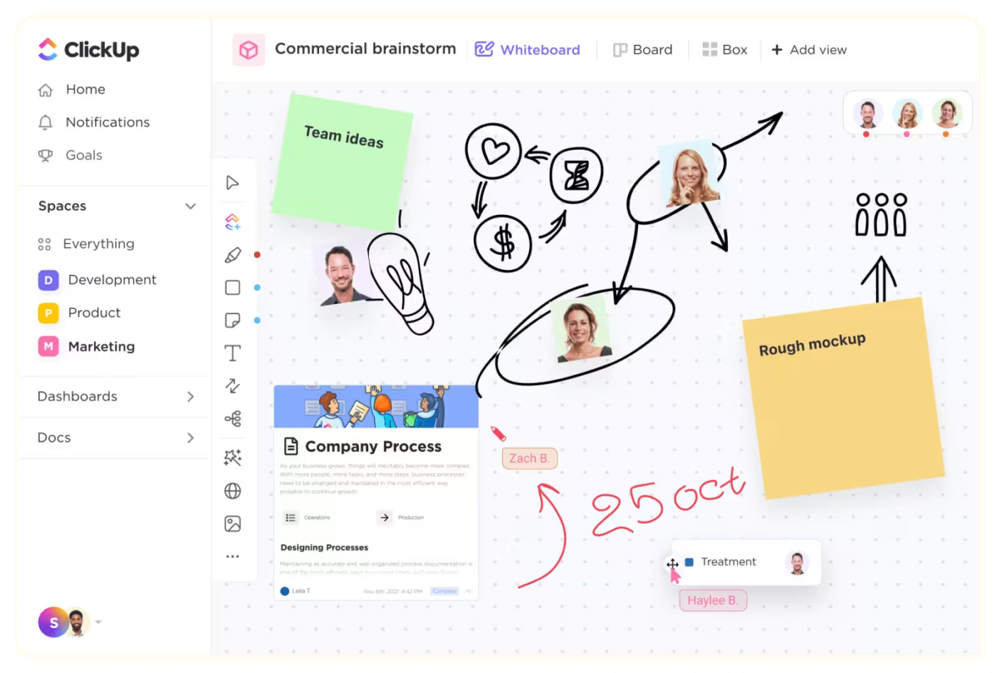 ClickUp Whiteboard