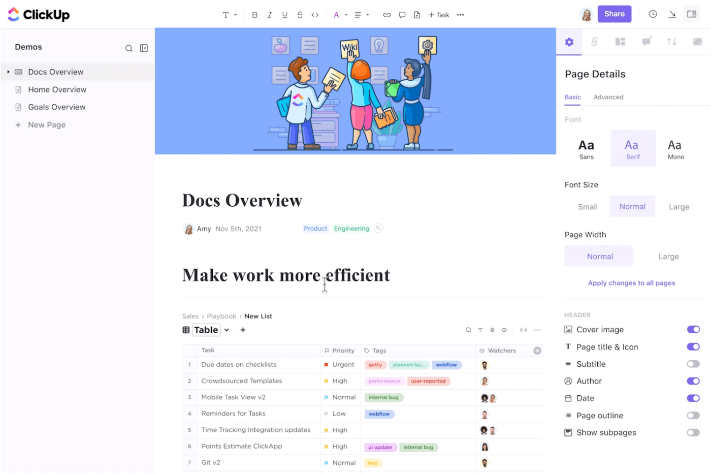 ClickUp Docs: Types of Corporate Culture