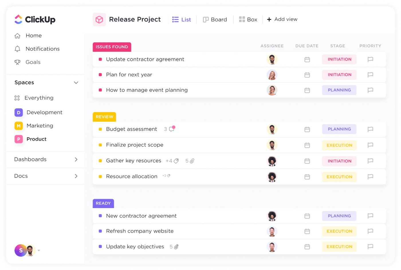 Use ClickUp Tasks for how to write a 2 week notice