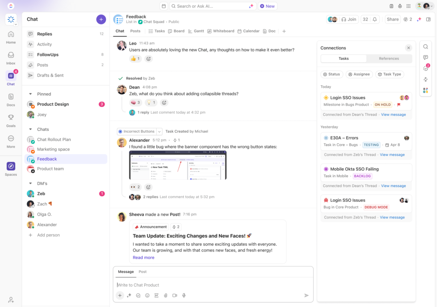 ClickUp Chat