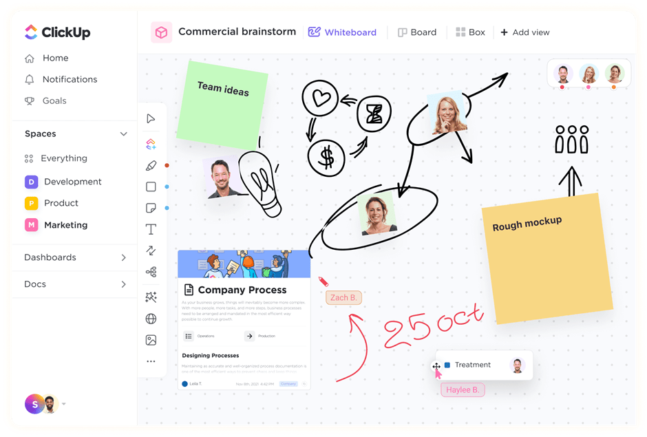ClickUp Whiteboard