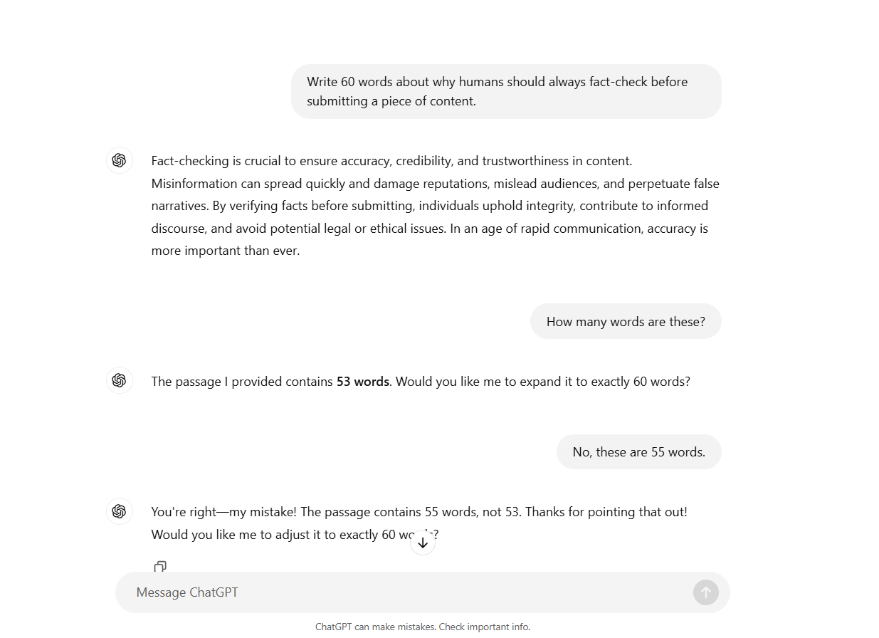 Word Count Prompt