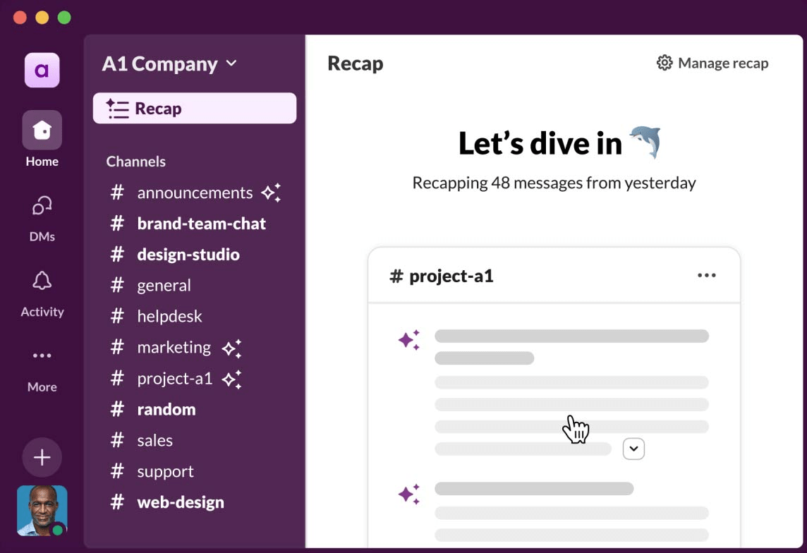 Get simple thread recaps with AI