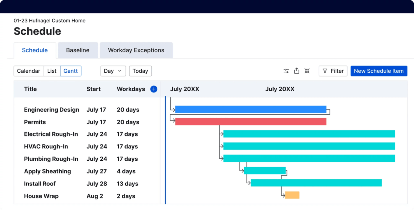 Construction Forms Software -Buildertrend