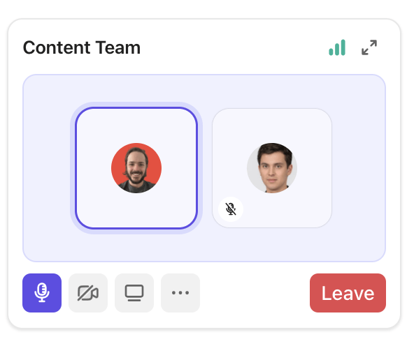 Start SyncUps to communicate with your team members in ClickUp Chat