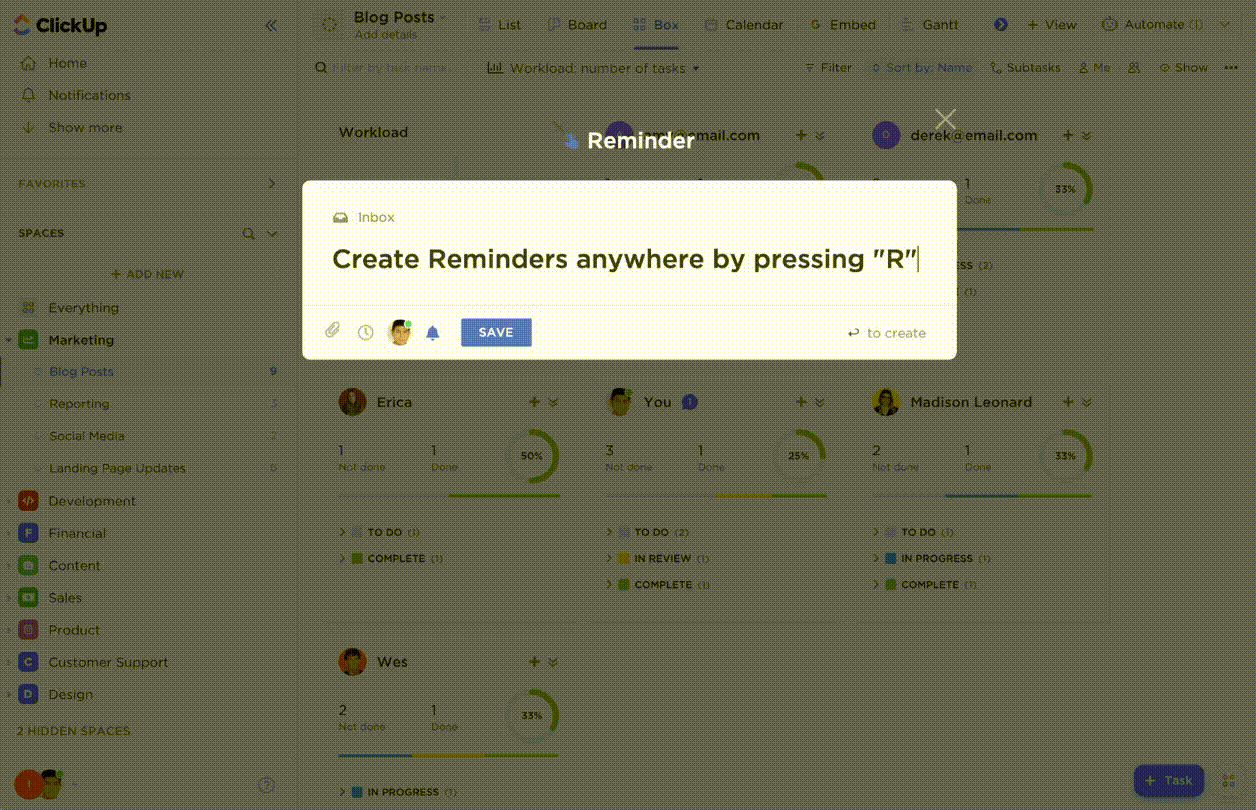 ClickUp-Reminders