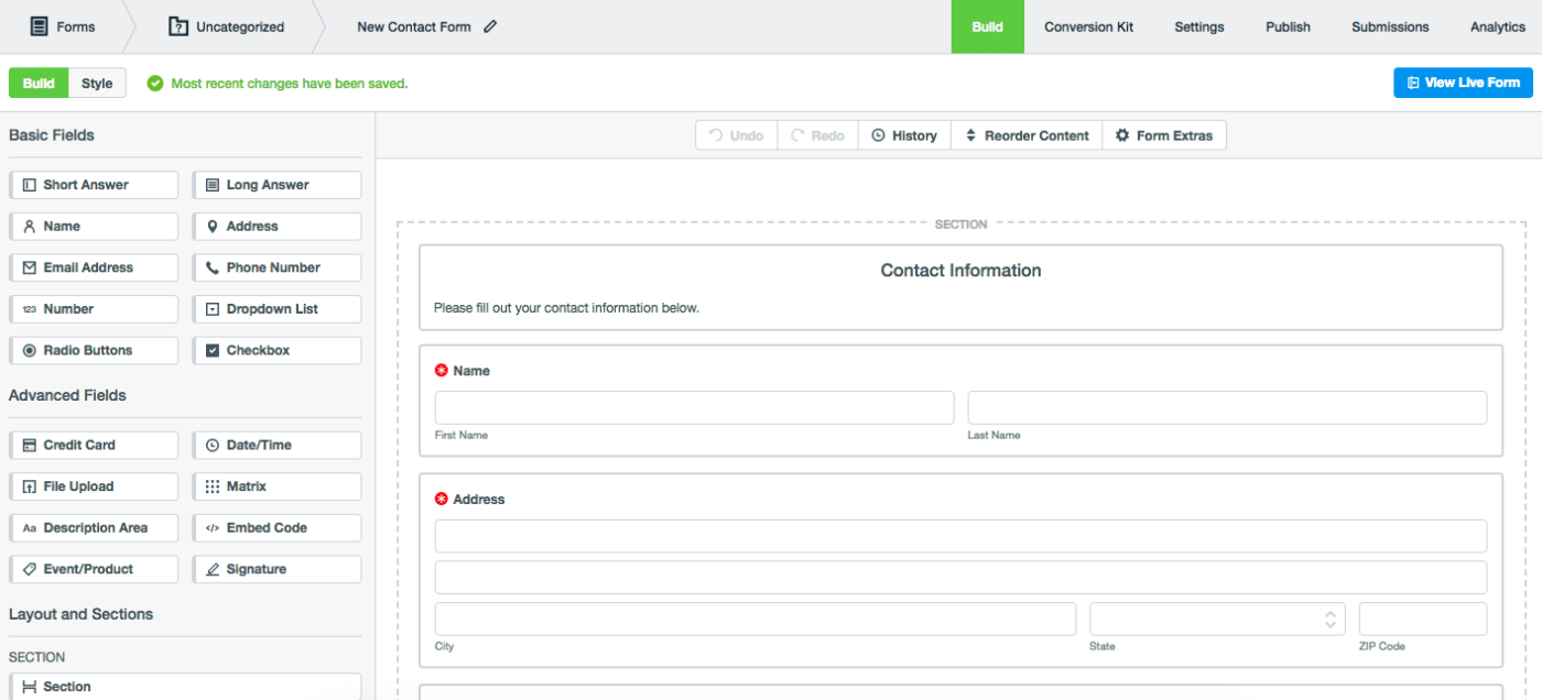 Construction Forms Software- Formstack