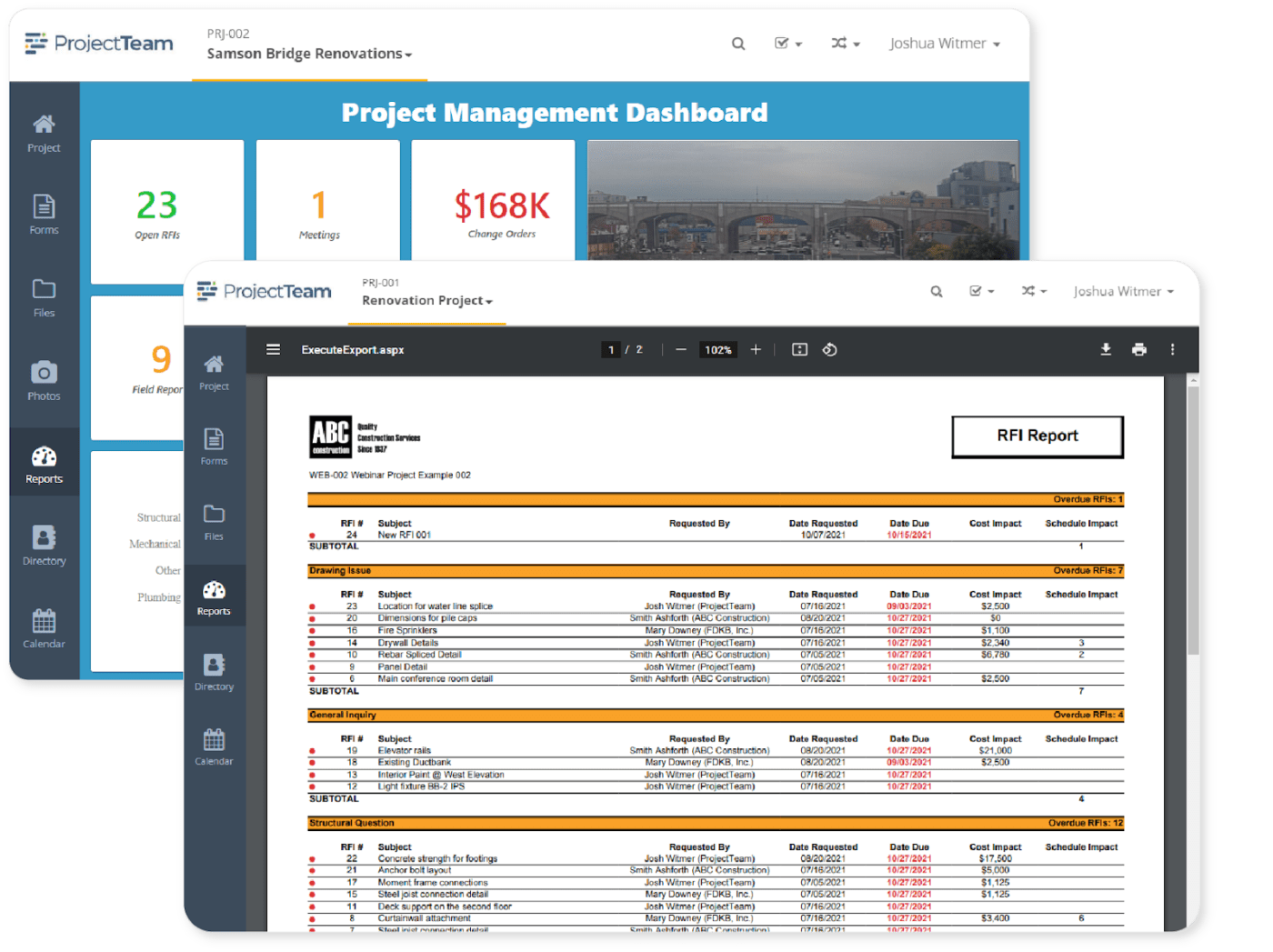 Construction Forms Software-Projectteam.com