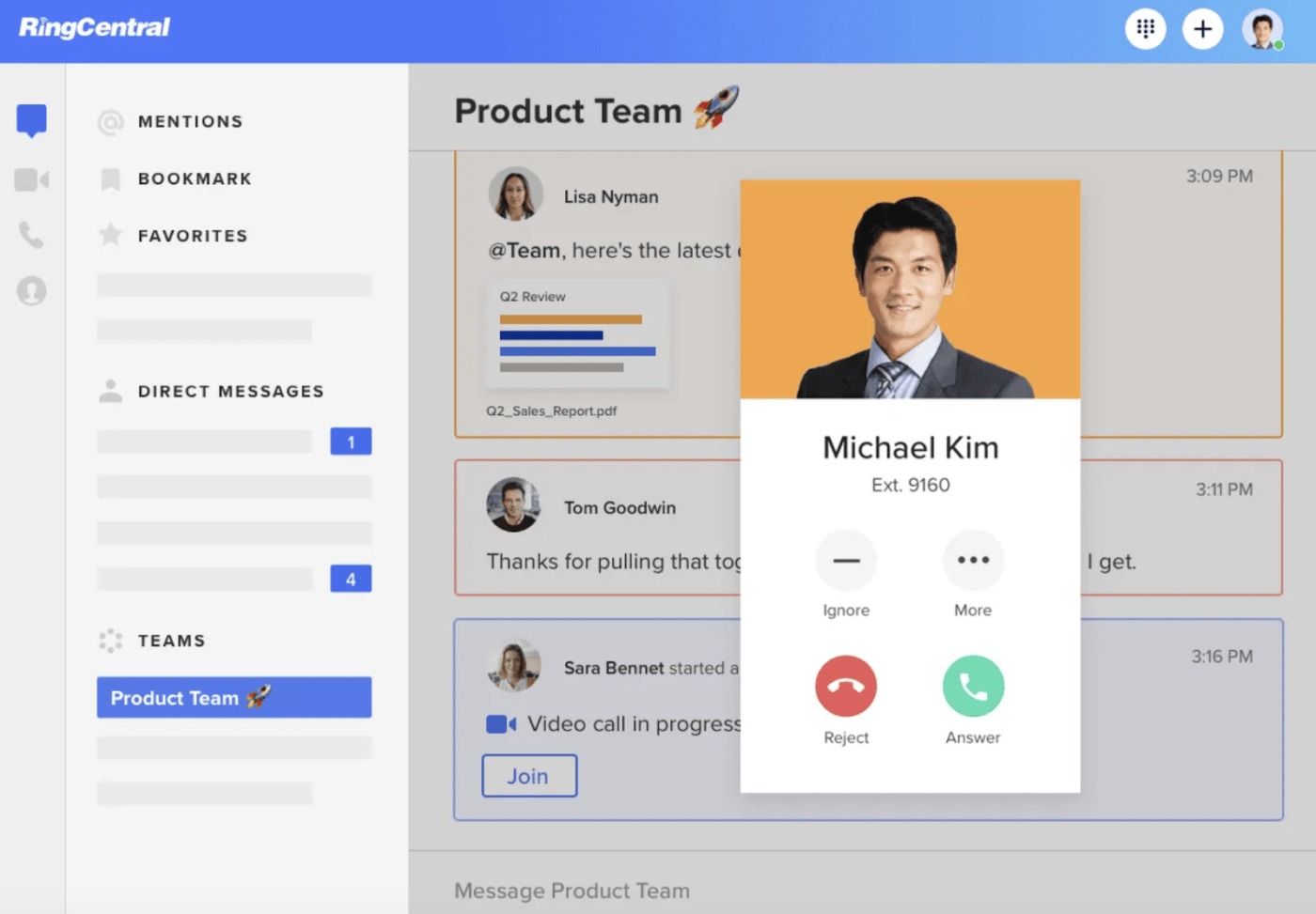 Ucaas platform: RingCentral